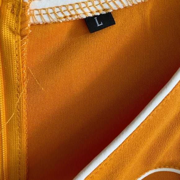 Orange 1950s Solid Halloween Hollow-out Dress Size/L - Picture 3 of 5